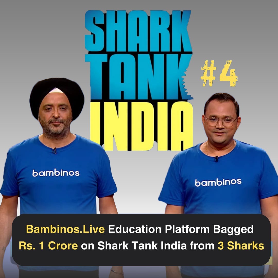 Bambinos.Live Bags ₹1 Crore from 3 Sharks on Shark Tank India 4