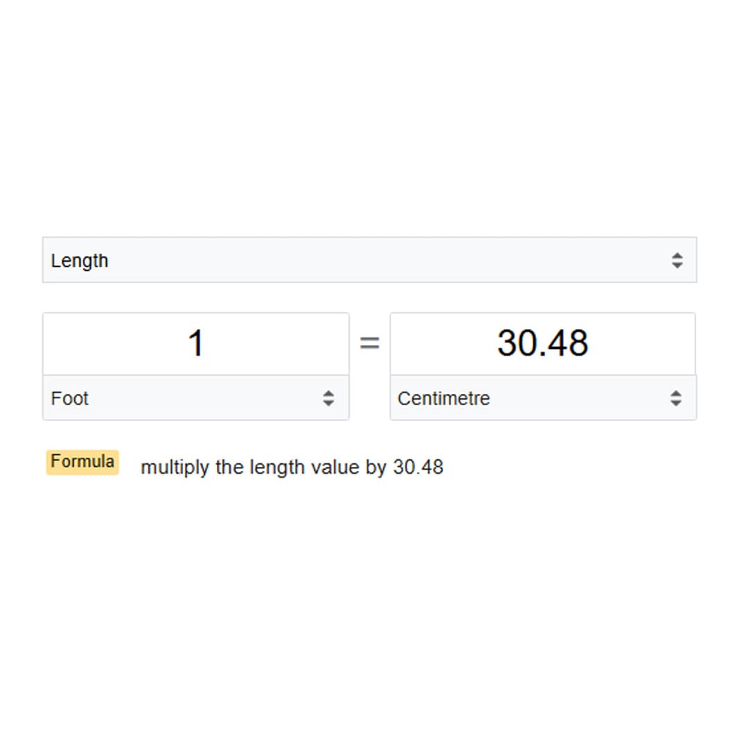 Feet to CM (ft to cm) Conversion – Formula, Height Chart, Examples
